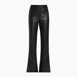 New We The Free Black Free People Uptown Vegan Leather Pants Black